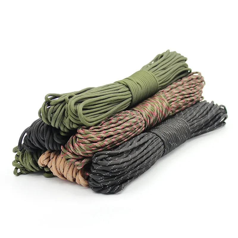 550 Paracord 7 Strand 4mm Durable Camping Accessories Outdoor Survival DIY Bracelet Rope Hiking Clothesline Camping Gadgets