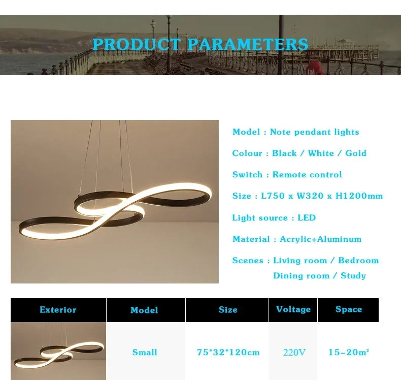 Room Decor LED Hanging Lights Modern Kitchen Island Pendant Lights Bar Table Dining Kitchen Led Remote Dimming Cord Pendant Lamp