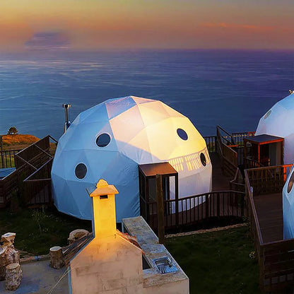 Geodesic Glass Dome Houseluxury Hotel Qlamping Tent Yurt Ball Tent Domes 9 M2