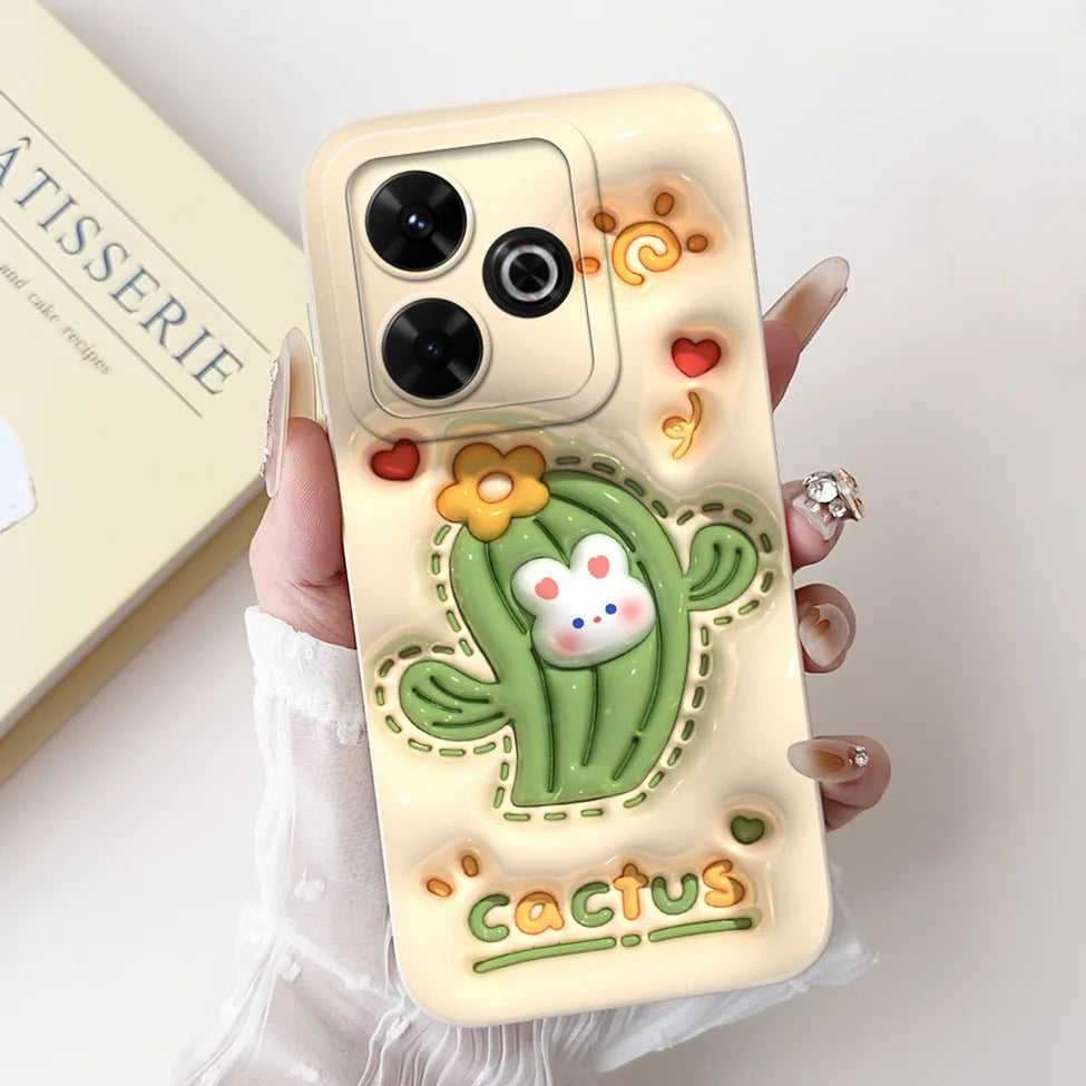 Casing For Redmi 13 Case 13 5G Cute Cat Fashion Luxury Flowers Silicone Shockproof Back Cover For Redmi 13 5G Phone Case Bumper