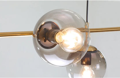 Northern Europe Dining Room Chandeliers Designer One Character Long Strip Pendant Lamp Decoration Maison LED Lights