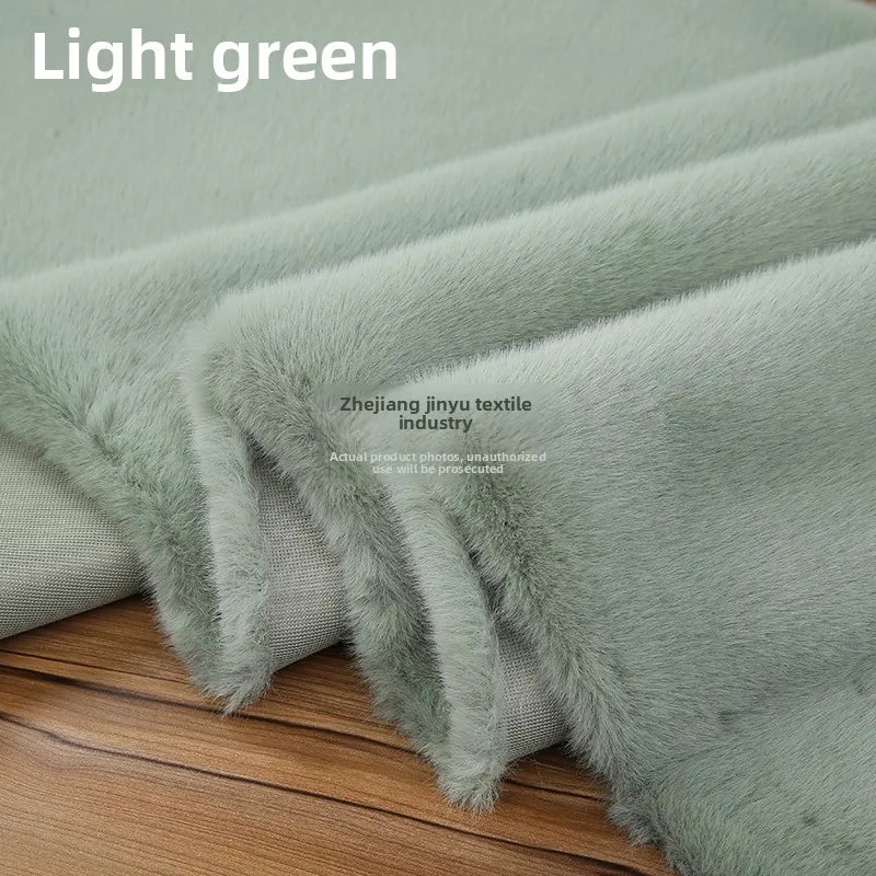 Thickened Imitation Mink Fur Grass Plush Fabric for Soft DIY Sewing Handmade Coat Vest Toy Doll Clothing Fashion Cloth Material
