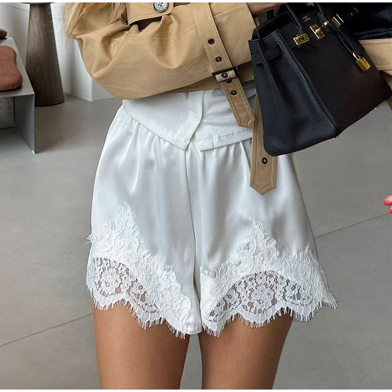Sexy Blue Satin Lace Slip Mini Dress Women Spaghetti Strap V Neck Hollow Out Bodycon Dresses Lady Summer Beach Short Gown 2026