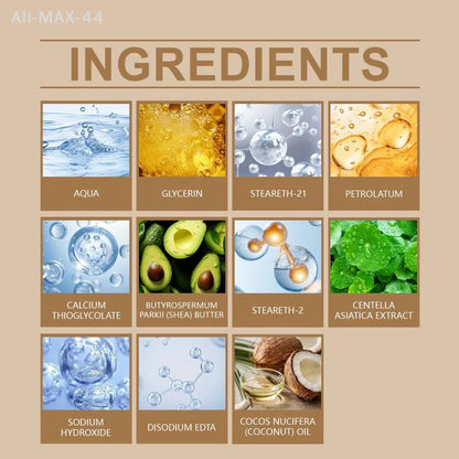 100g Coconuts Oil Facial Hair Removal Creams,Gentle Facial Depilatory Cream,Non-Irritating Depilatory Cream,For Underarms Legs