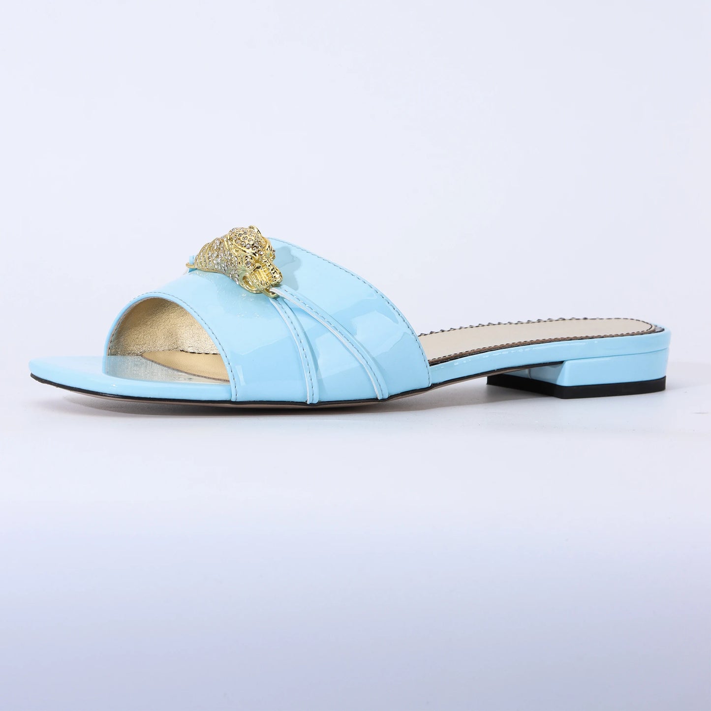 Designer Shoes for Women Jeweled Snake Flat Slides Sandals Summer 2024 Classic funny Slippers Women High Quality Luxury