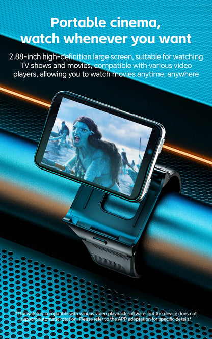 LOKMAT APPLLP MAX 4G Smart Watch Android 11 OS 6GB Ram 128GB Rom MTK6765 Octa Core CPU 2.88" Large Detachable Screen GPS Compass