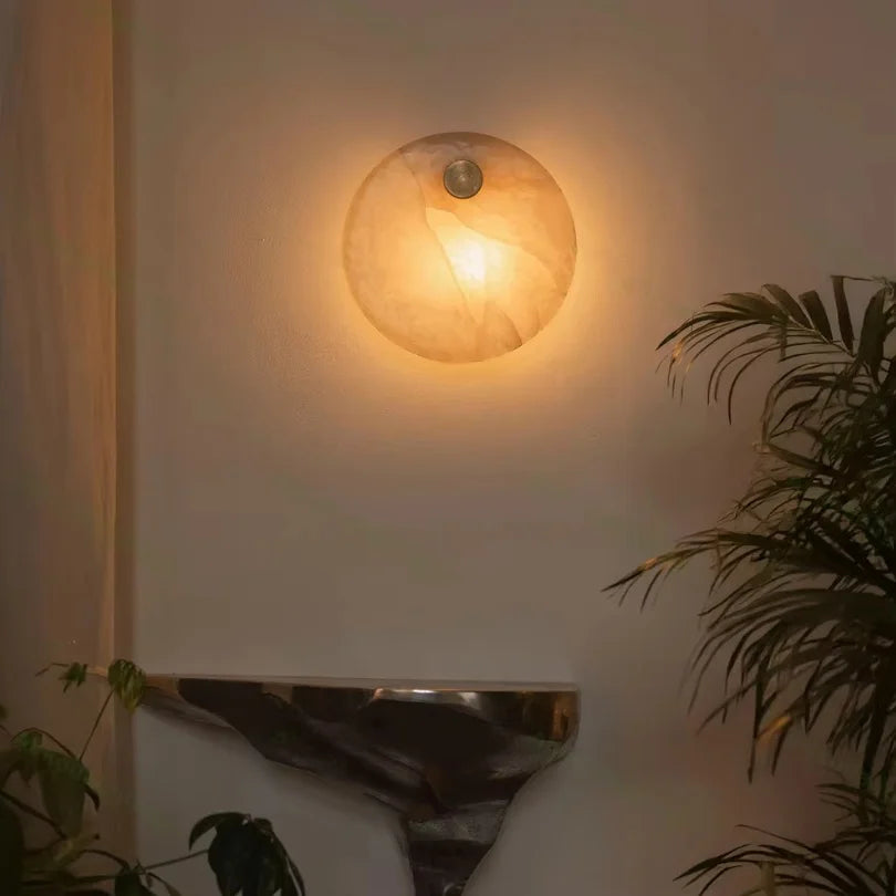 2026 Natural Marble Pieces LED Chandelier Lustre Alabaster Pendant Light Suspension Luminaire Lampen For Foyer Dinning Room