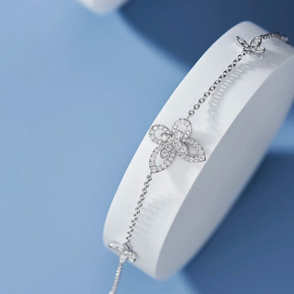 Classic S925 sterling silver phantom butterfly hollow out women's bracelet. Exquisite gifts. Luxury Jewelry