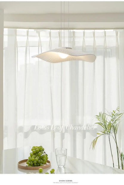 Nordic Modern Creative Restaurant Pendant Lamp Design Simple Lotus Leaf Hat Led Lights for Dining Living Room Bedroom Chandelier