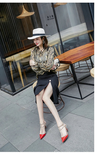 Nude Black Woman heeled sandals Summer Slingbacks High Heels luxury Leather Fashion Brand Designed sandals elegant Prom Shoes