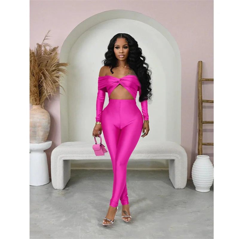 Sexy Off the Shoulder Birthday Jumpsuit for Women Night Club Outfit Party Hollow Out Ruched Skinny Long Sleeve Rompers Full Body