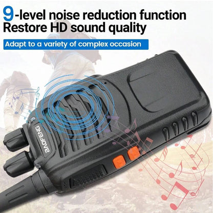 2/4/6PCS Baofeng BF-888S UHF Two-Way Radio 400-470MHz 16CH With Headset 5km Long Range Walkie Talkie Self-Driving Travelling
