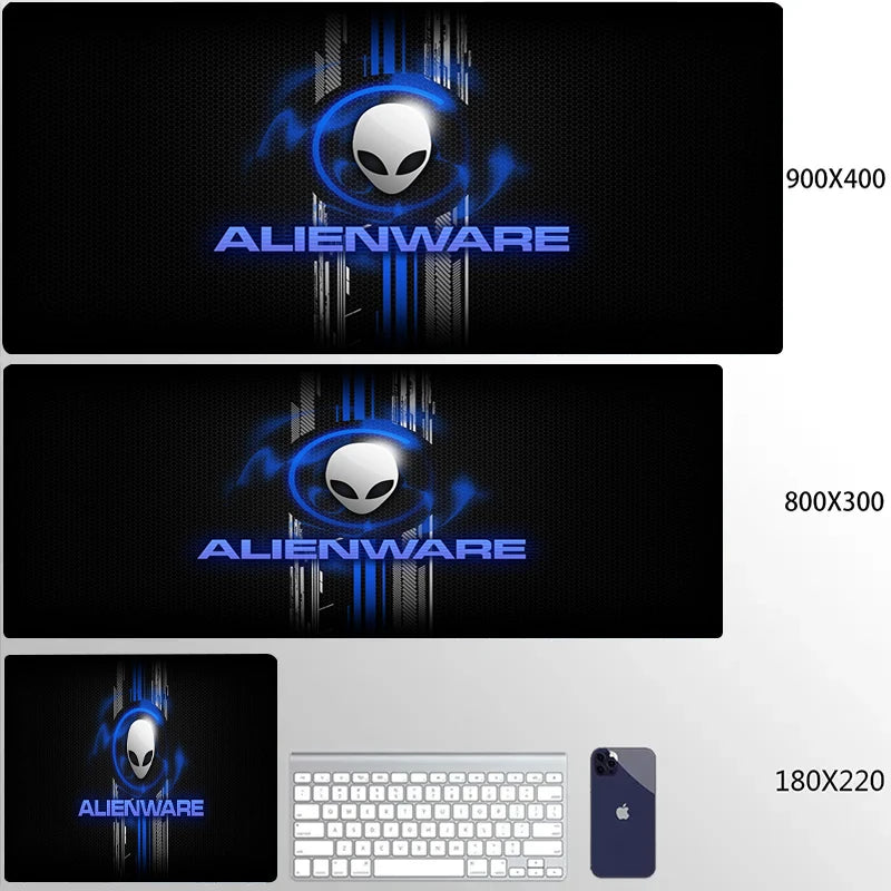 XXL Mouse Pad Computer Custom Desktop Mouse Pads Alienware LOGO Mousepad Natural Rubber Lauge Mouse Mat Anti-slip Soft Carpe