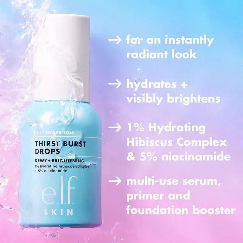Elf Makeup Power Grip Dewy Setting Spray Brightening Primer Concealer Foundation Liquid Hydration Makeup Base Beauty Cosmetics