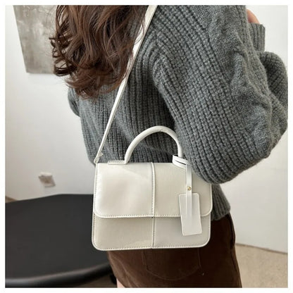 Elegant Women's Handbag Crossbody Shoulder Bag, Snap Closure Tote Bag, Everyday Accessory, Geometric Pattern, Fashion Lovers