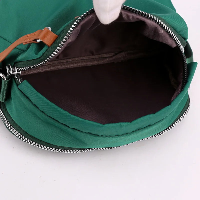 Fashion Nylon Shoulder Bags For Women Waterproof Shell Crossbody Bag Fashion Solid Color Messenger Handbags Shopping Purse