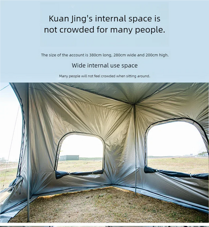 Universal SUV Camping Tent with Spacious Awning Waterproof Car Tent Easy Setup for Backpacking Traveling Outdoors Car Tail Tent