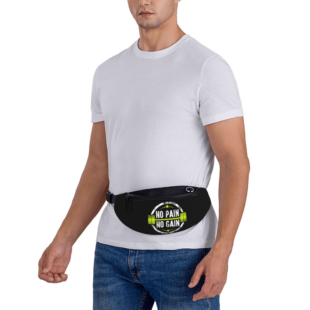 Powerhouse Gym Fanny Bag Custom Bodybuilders Fitness Crossbody Waist Pack Men Women Cycling Camping Phone Money Pouch
