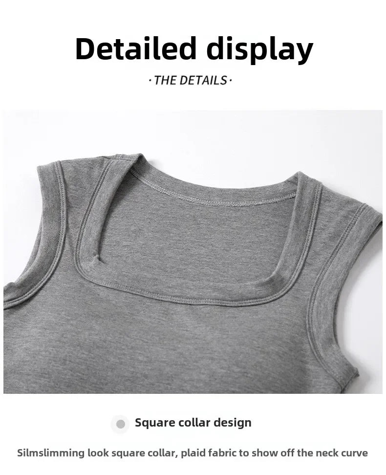 New Seamless Built-in Bra Tank Top for Women Sports Bra & Summer Sleeveless Shirt, Breathable Workout Vest with T-Shirt Combo