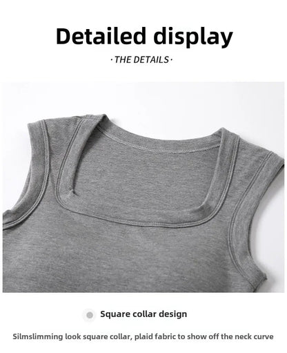 New Seamless Built-in Bra Tank Top for Women Sports Bra & Summer Sleeveless Shirt, Breathable Workout Vest with T-Shirt Combo