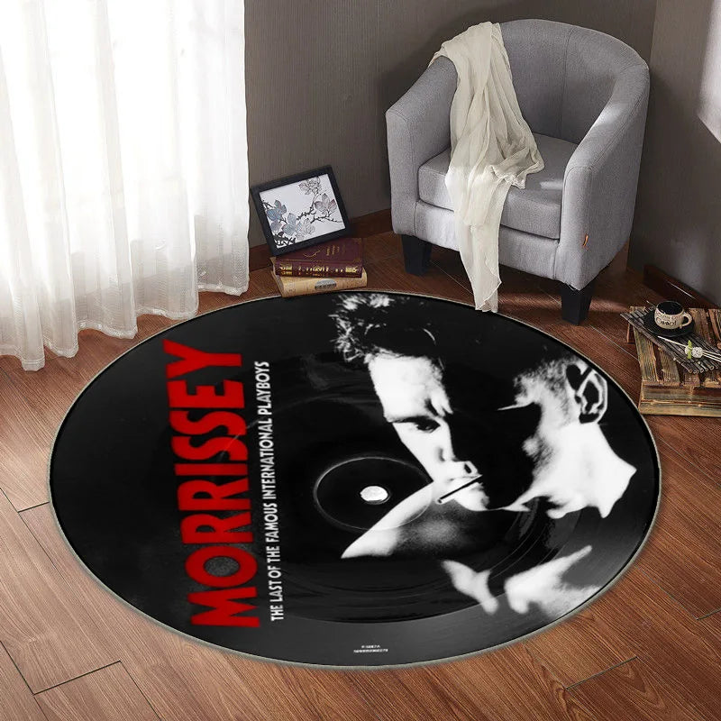 Game CD Rug Round Mat Circle Carpet Bath Mat Black Mat Home Decoration Rugs for Kitchen Carpets for Living Room custom carpet