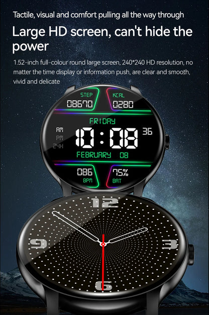 2025 New Smart Watch Heart Rate Sleep Health Monitor Bluetooth Talk Ladies Sport Smart Watch for Android IOS
