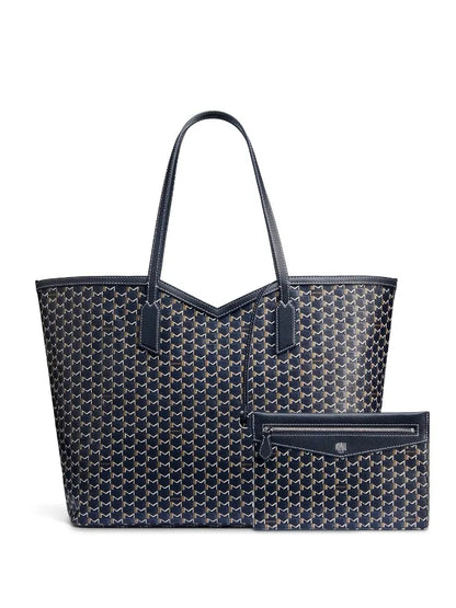Luxury Brand Tote Bag Woman Classic Monogram Print Coated Canvas Handbag Large Capacity Shoulder Bag With Removable Zipped Pouch