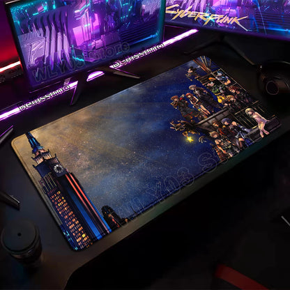 Extended Mouse Pad Anime Black Desk Mat PC K-kingdom H-hearts Keyboard Pad Laptop Gaming Accessories Table Play Mat XXL Mousepad