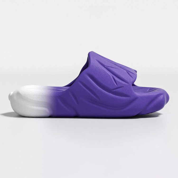SHAJI Cute Cartoon Vegetable Cabbage Slides Unisex Couple Cloud Slippers EVA Thick Platform Cozy Non Slip Footwear Summer Indoor