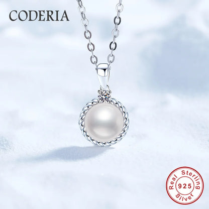 100% 925 Sterling Silver Freshwater Pearl Pendant Chain for Women Wedding Jewelry Moissanite VVS1 Necklace GRA Certified