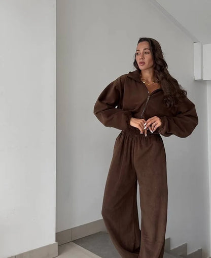 Sports and Leisure Contrast Color Jumpsuit Fashion Trend Street Jumpsuit Women’s Suit New Women Clothing