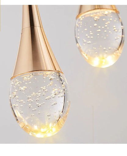 Modern Bubble Crystal Pendant Lights Indoor Hanging Lamp For  Kitchen Island Dining Living Room Bar Cafe Pendant Lamp Home Decor