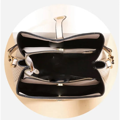 New Fashion Bucket Women Luxury Design Shoulder Bag Large Capacity Ladies PU Leather Crossbody Bag