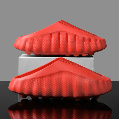 Men Slippers Thick Sole Slides Breathable EVA Slippers Shock Absorb Non Slip Woman Bathroom Beach Sandals Casual Footwear Unisex