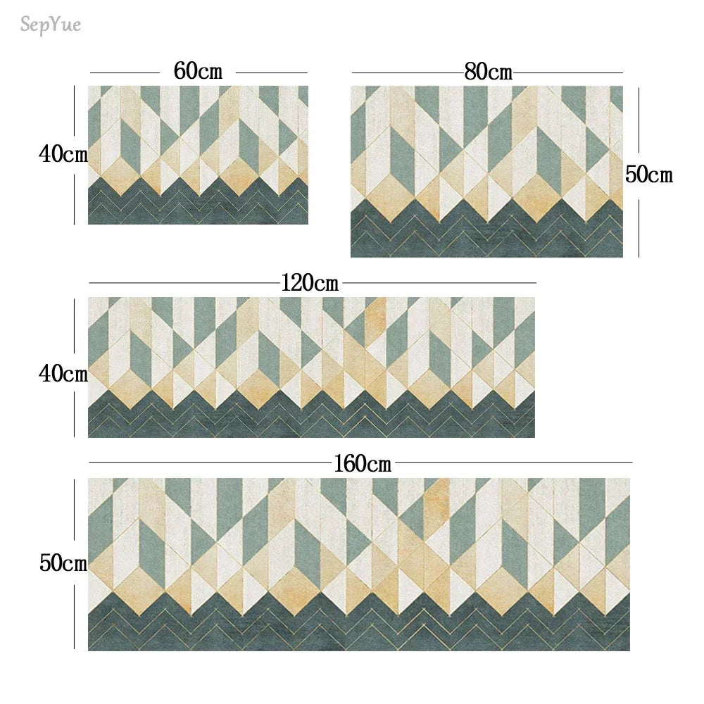 Non-slip Kitchen Carpets for Living Room Long Area Rug Kitchen Floor Mat Carpets Entrance Door Mat Hom