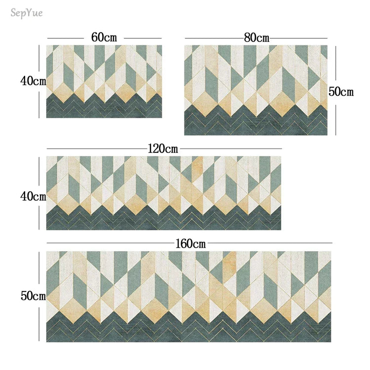Non-slip Kitchen Carpets for Living Room Long Area Rug Kitchen Floor Mat Carpets Entrance Door Mat Hom