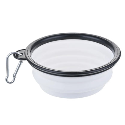 Durable TPR Portable Pet Food Bowl for Cats And Dogs Silicone Collapsible Travel Outdoor Water Food Bowl for Pets
