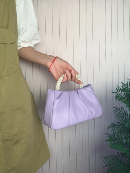 Fashion Pearl Handle Women Dinner Clutch Purse Handbags Luxury Design Ladies Square Shoulder Bags Female Small Messenger Bag