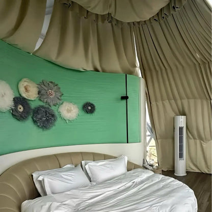 Luxury Transparent Glass Geodesic Dome Tent Aluminum Frame Four Season Outdoor Glamping House Hotel Resort Custom