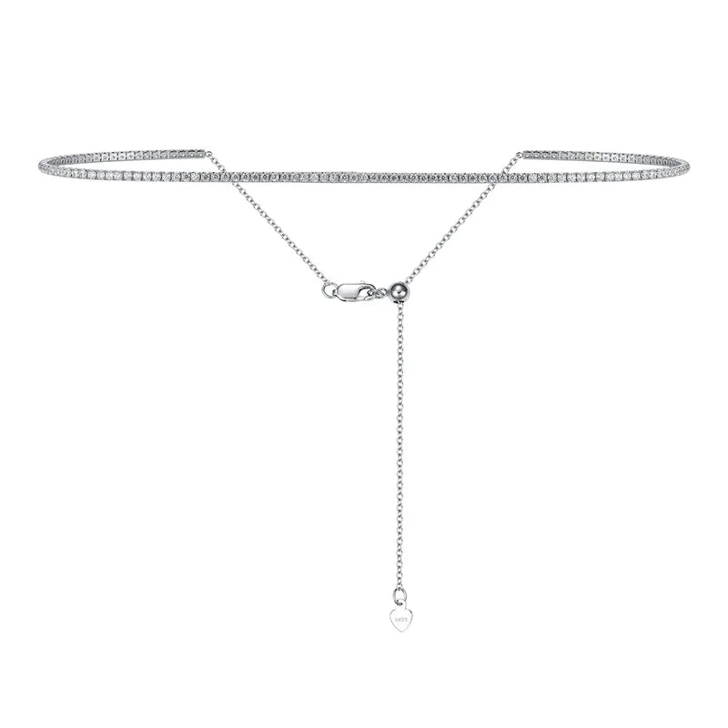 2mm D Color Moissanite Dia Woman Pendant Sier Necklace For Women Chains Party Bridal Fine Jewelry 925sterling Silver Necklace