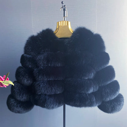 Women's Fur Coat Fox Fur Jackets for Women Clothing Natural Real Fox Fur Jacket Coats for Women Fur Jacket in Promotion