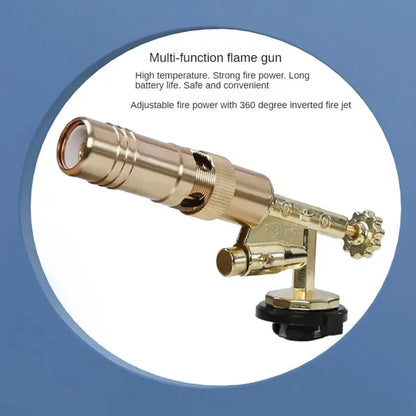 Outdoor Portable Welding Gas Torch Flame Nozzle Butane Burner Camp BBQ Lighter Flamethrower Kitchen Supplies Welding Equipment