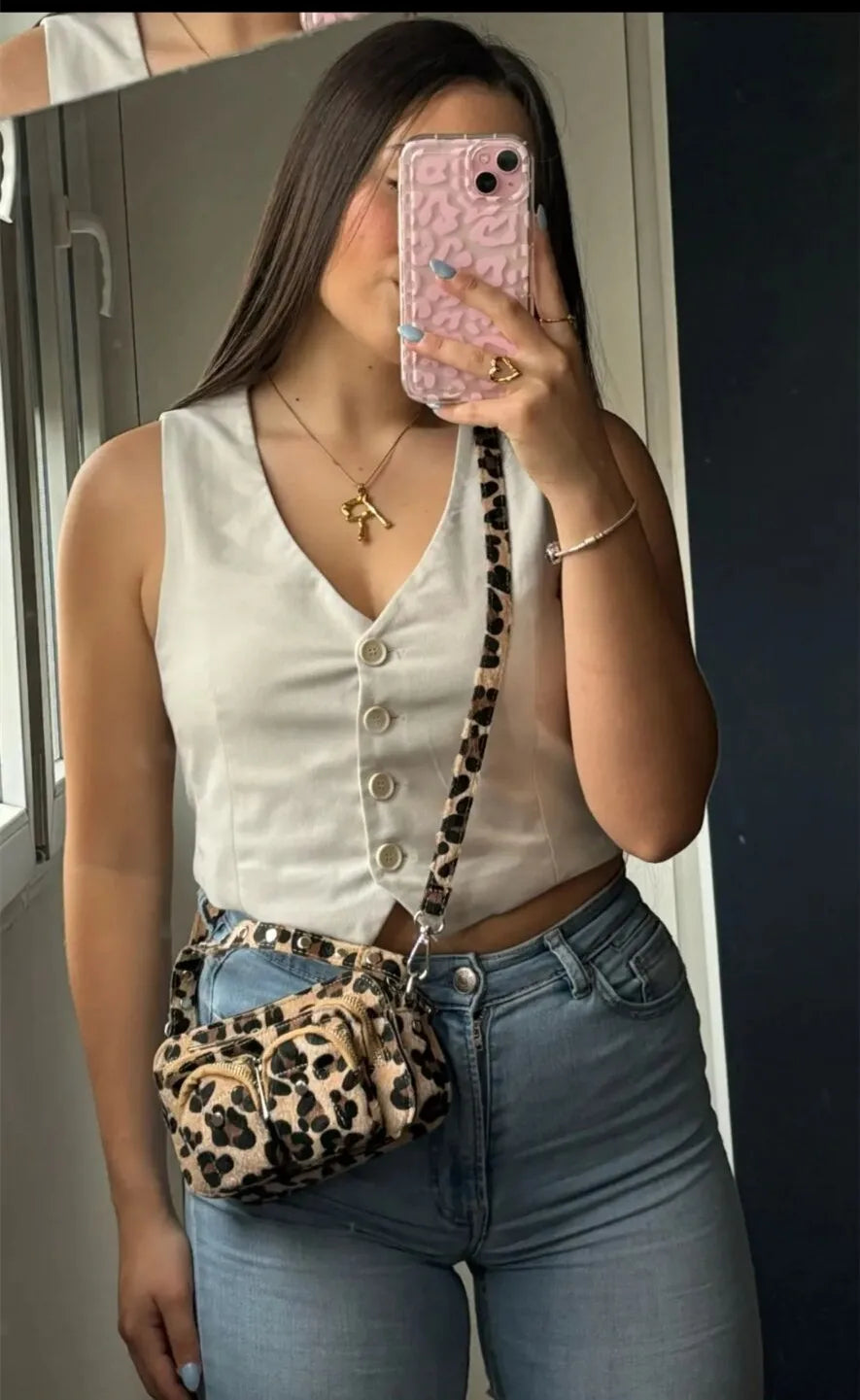 New Leopard Crossbody Bags For Women 2024 Luxury Handbags Designer Ladies Hand Shoulder Messenger Bag Sac A Main Female