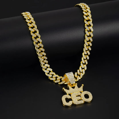 Cuban Dog Chain, Alloy Pet Dog Collar, Gold Necklace for Small to Large Dogs CEO BOSS Luxury Pendant Jewelry Accessory 2026 NEW