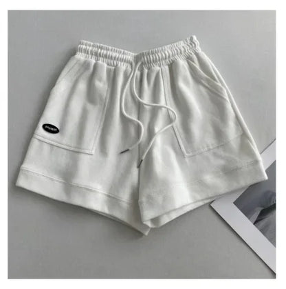 Women's Comfortable Loose Wide-legged Drawstring A Pants Slim Waist Slim Fit Casual Home Versatile Sports Shorts New