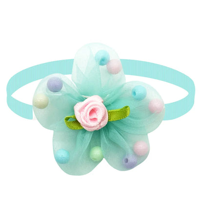 50/100 pcs Dog Cat Bow Ties Dog Grooming Product For Small Medium Lace Flower Dog Bow Tie Necktie Pet Dog Supplies