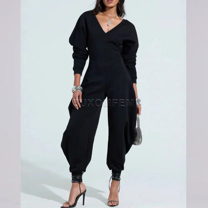 Fashion Outwear Female Club Bodysuits New Stylish Causal Jumpsuits Women's Set Long Sleeve Sets 2025 Ladies Streetwear Clothings