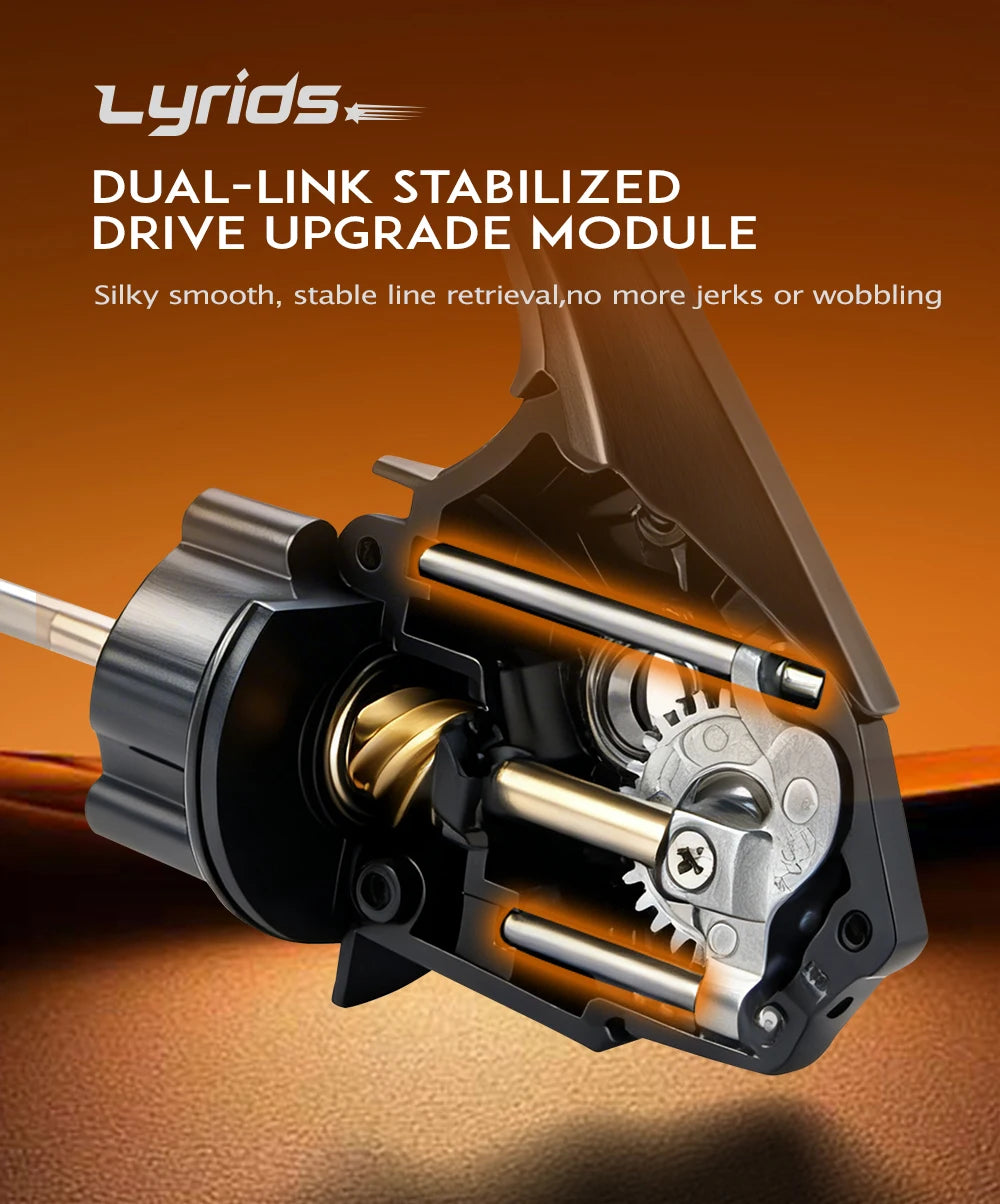 Soloking LYRIDS Spinning Fishing Reel Ultra-Smooth 15KG Max Drag Power 5.2:1 6.2:1 Gear Ratio Freshwater Saltwater Spinning Reel