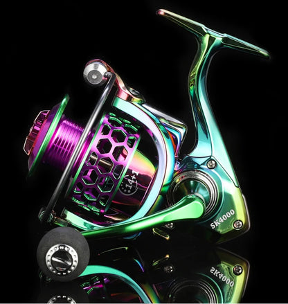 BILLINGS Spinning Reel 22LB Max Drag 14+1BB Ultra Smooth Professional Fishing Reel 5.0:1/4.7:1 Gear Ratio CNC Metal Spool Fishing Reels Wheel For Freshwater Saltwater