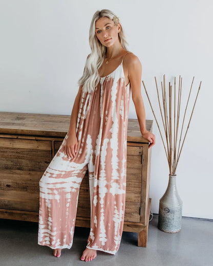 Women's Jumpsuit 2023 New Women's Clothing Wholesale Russian European and American Suspender Sexy Wide Leg Pants